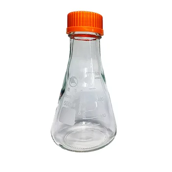 Stikla Erlenmeijera Kolbā GL45 Skrūve Top Pudele 250ml 500ml Beidzis Caurspīdīgu Diegu Ar Vāku Bro 3.3