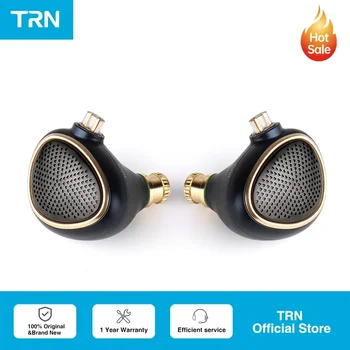 TRN Kirin auss HiFi Austiņas 14.5 mm, Plakana Vadītāja Magnētisko Monitors Magnija Sakausējuma Maināmām Tuning Sprauslas Earbuds