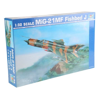 Trompetists 02218 1: 32 Mig21 MF Fishbed J Viena Sēdekļa Taktiskās Kaujas lidmašīnas Militāro Montāža Plastmasas Rotaļlietu Modeļu Veidošanas Komplekts