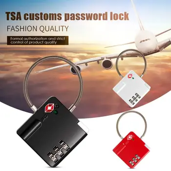 TSA Muitas Vadu Lock Security 3 Ciparu Mini Cinka Sakausējuma Kombinācija Ceļojumu Čemodāns, Bagāžas Soma Kodu, Paroles drošība Slēdzenes