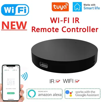 Tuya WiFi IS Smart Tālvadības pults Smart Dzīves APP Aizstāt TV, DVD AUD AC Remote Darbojas Ar Alexa, Google Home