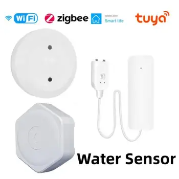 Tuya Zigbee WIFI Iegremdēšanas Sensors, Ūdens Noplūdes Detektors, Plūdu Sensors Ūdens Tvertne Noplūde Saistība Signāla Viedā Dzīves App Uzraudzība