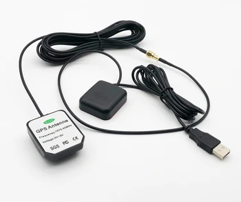 USB GLONASS GPS uztvērējs Dual GNSS uztvērēju modulis ar ārējo G-Pele/ ārējā gps antena