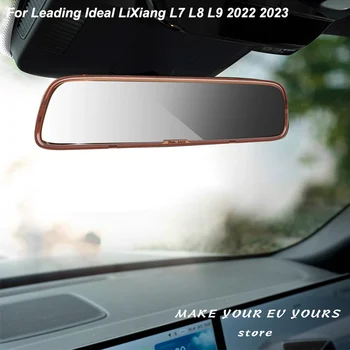 Vadošajiem Ideāls LiXiang L7 L8. L9 2022 2023 Automašīnas Salona Atpakaļskata Spogulis Snap Aizsardzības Kadra Pārveidošana Piederumi