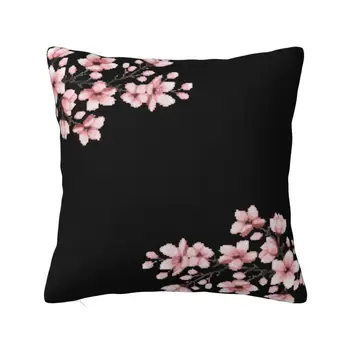 Vintage Ziedu Ķiršu Ziedi Spilvens Segums Japāņu Sakura Ziedu Mīksts Luksus Spilvena Apdare Salonā