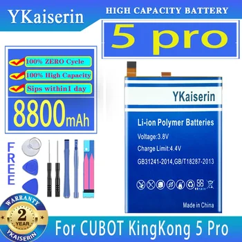 YKaiserin 8800mAh Nomaiņa Akumulatora kingkong 5 pro CUBOT King Kong 5 Pro Kong5 Pro 5Pro Mobilo Telefonu Baterijas