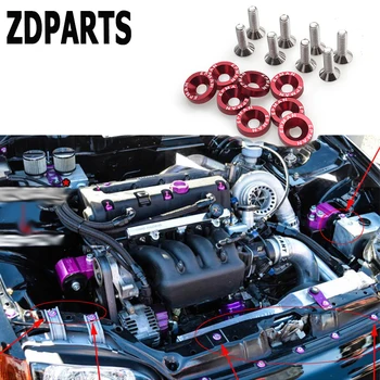 ZDPARTS 10X 6Color Auto Kapuci Modificētu Skrūves Starpliku Bmw E46 E39 E60 E90 F30 F10 E30 X5 E53 F20 E70 Mazda 3 6 CX-5 CX-3 Vāciņu