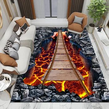 Ziemeļvalstu 3D ainavu modelis Paklāji Mīksta Flaneļa Salons Paklājiņi Anti-slip Lielu Platību, Paklāji, Paklāju mājas Dzīvojamā Istaba guļamistaba Dekori